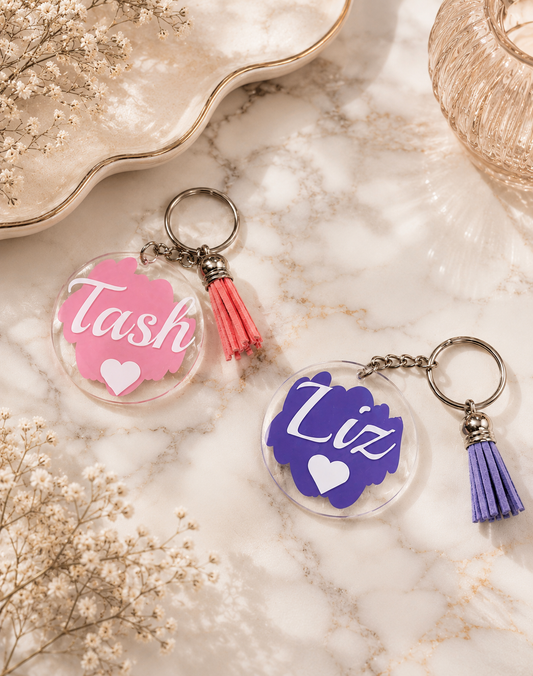 A keychain with your name on it.